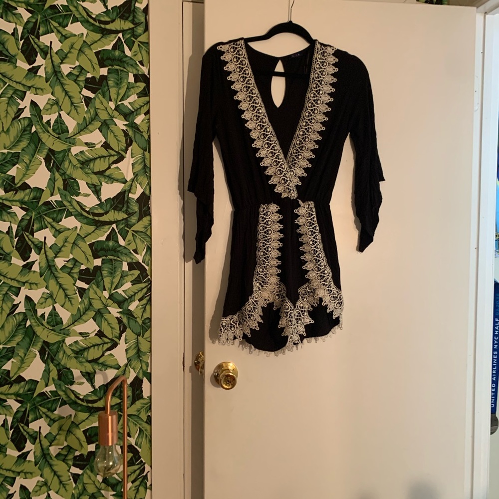 Black and White Romper